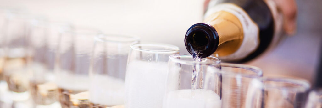 Hope Eden Racing Limited - Race Horse Syndicate - Champagne being poured into champagne glasses